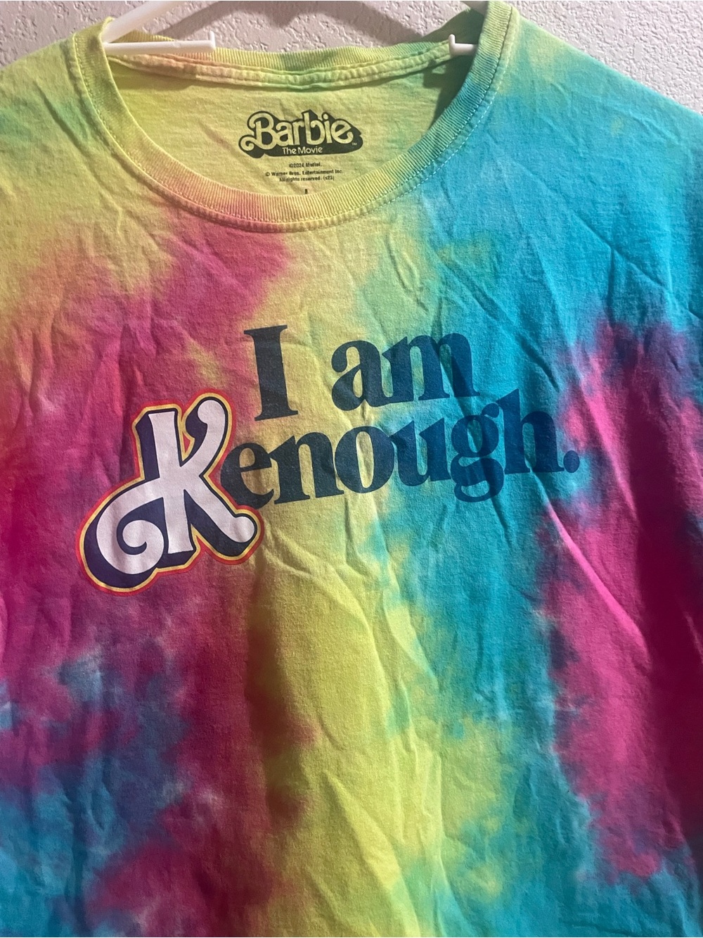 I am Kenough Tie Dye Shirt Large Barbie Movie